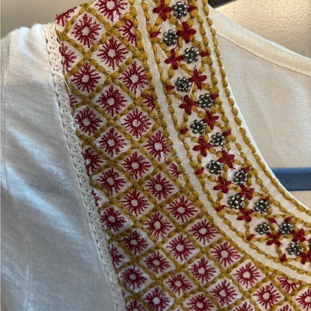 Anthropologie Akemi + Kin 3/4 Sleeve blouse sz med - Picture 3 of 6